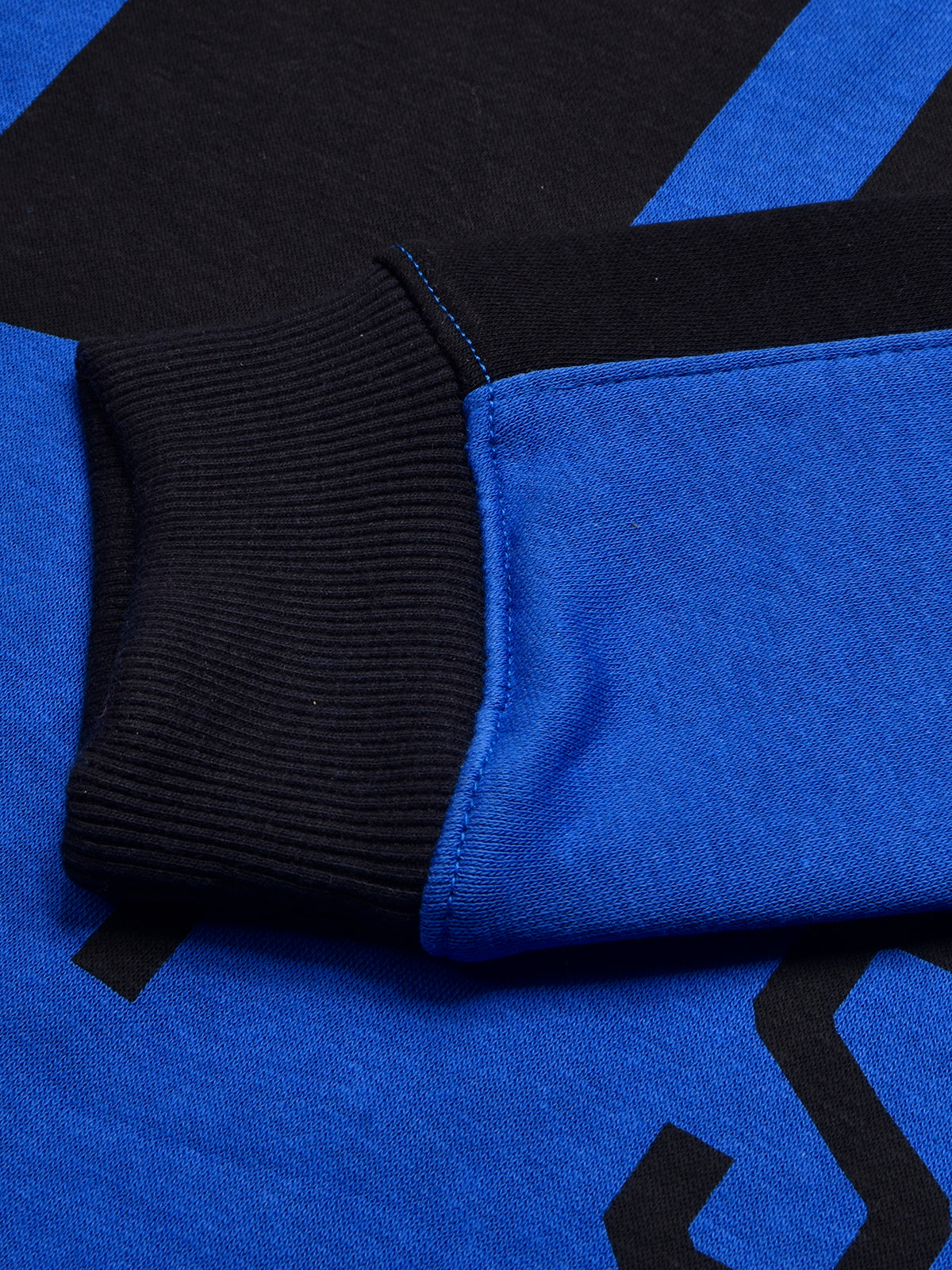 BTS Fleece Tracksuit For Kids-Dark Blue with Black-BE33/BR878