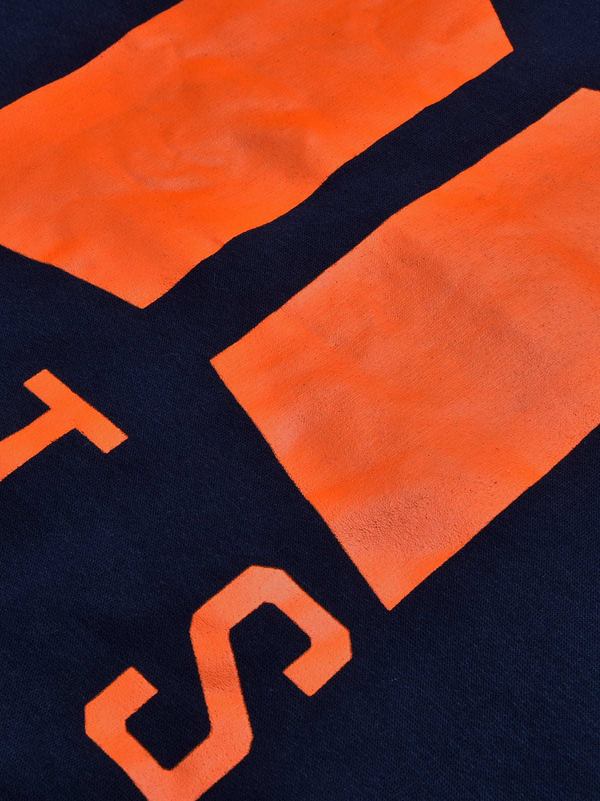 BTS Fleece Tracksuit For Kids-Dark Navy & Orange Panels-BE189/BR989