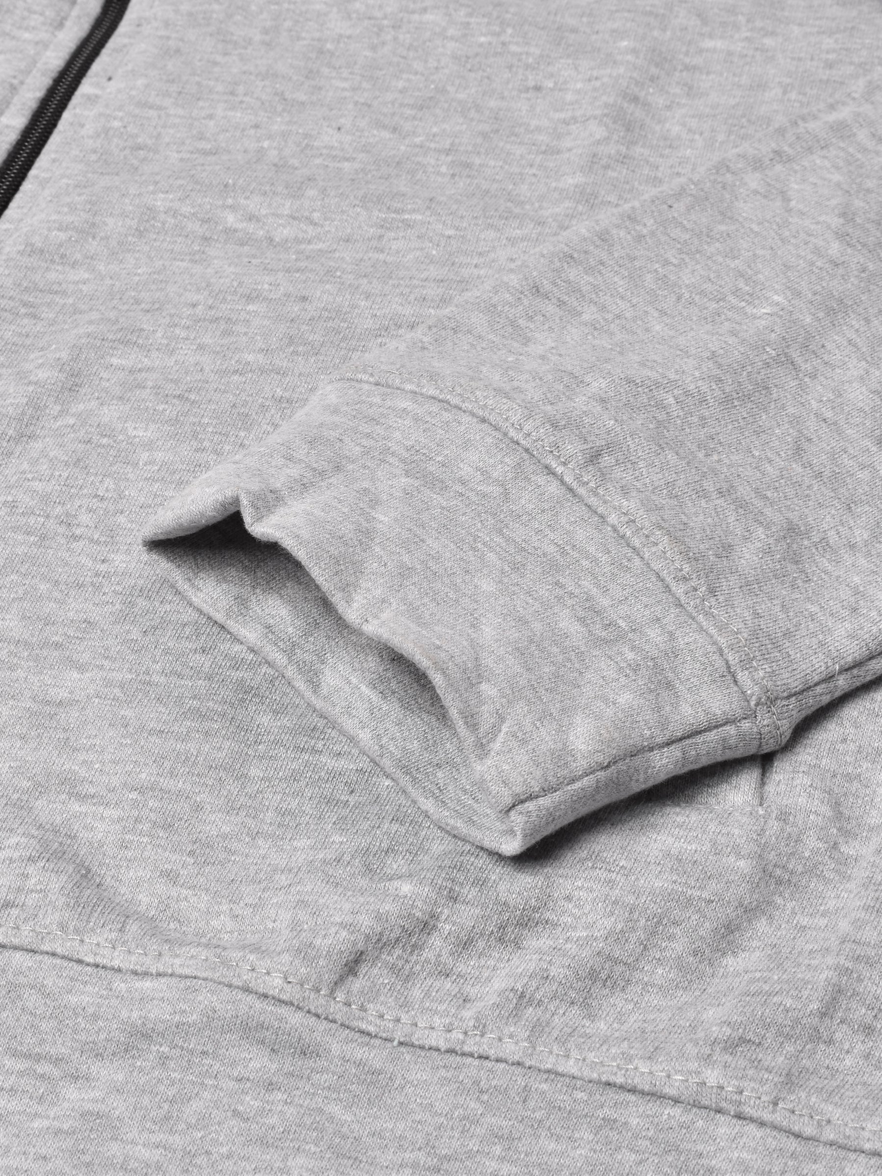 Louis Vicaci Fleece Zipper Tracksuit For Men-Grey Melange-RT1351