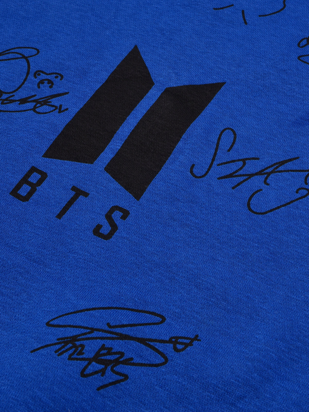 BTS Fleece Tracksuit For Kids-Dark Blue with Black-BE32/BR877