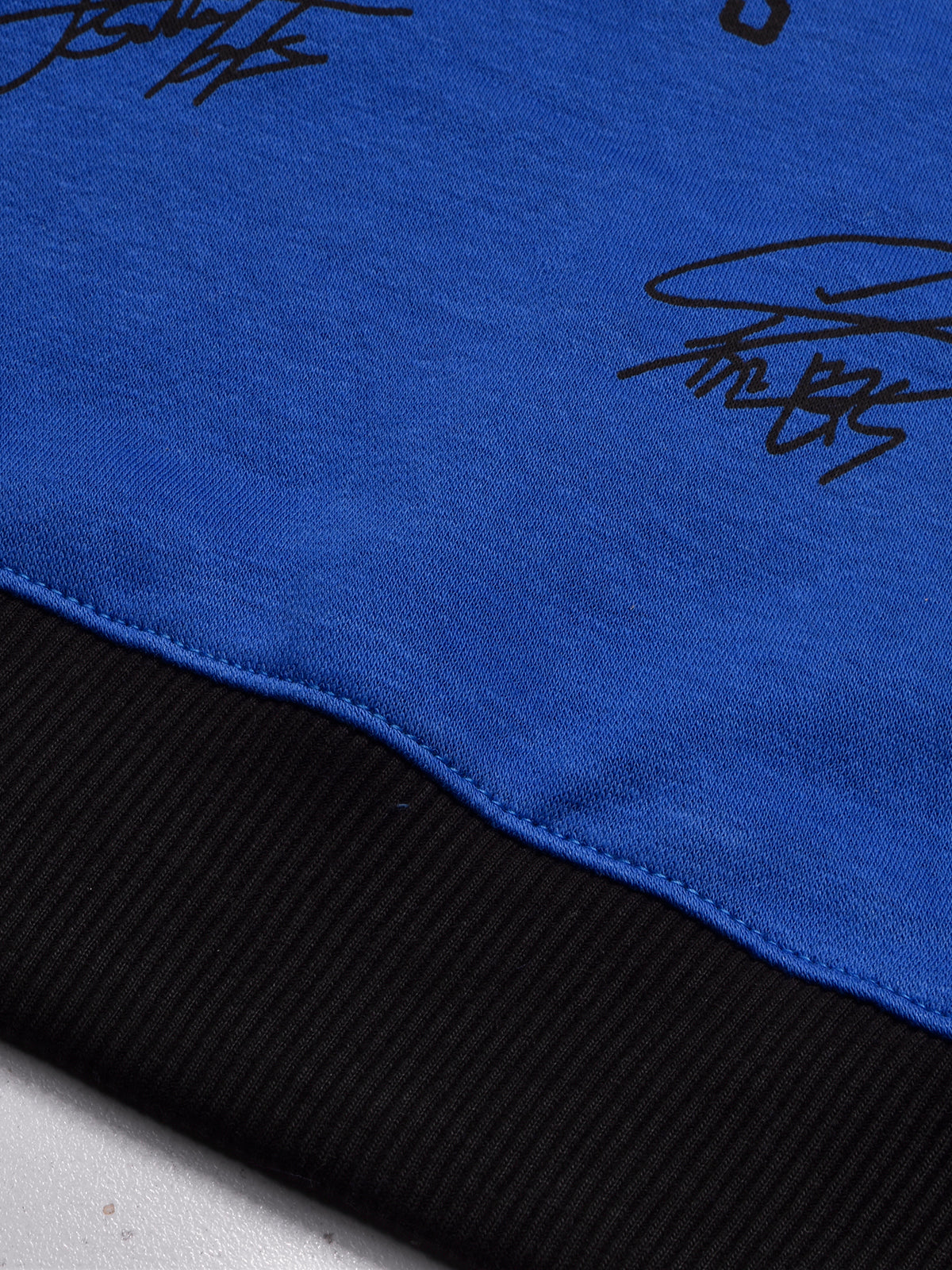 BTS Fleece Tracksuit For Kids-Dark Blue with Black-BE32/BR877