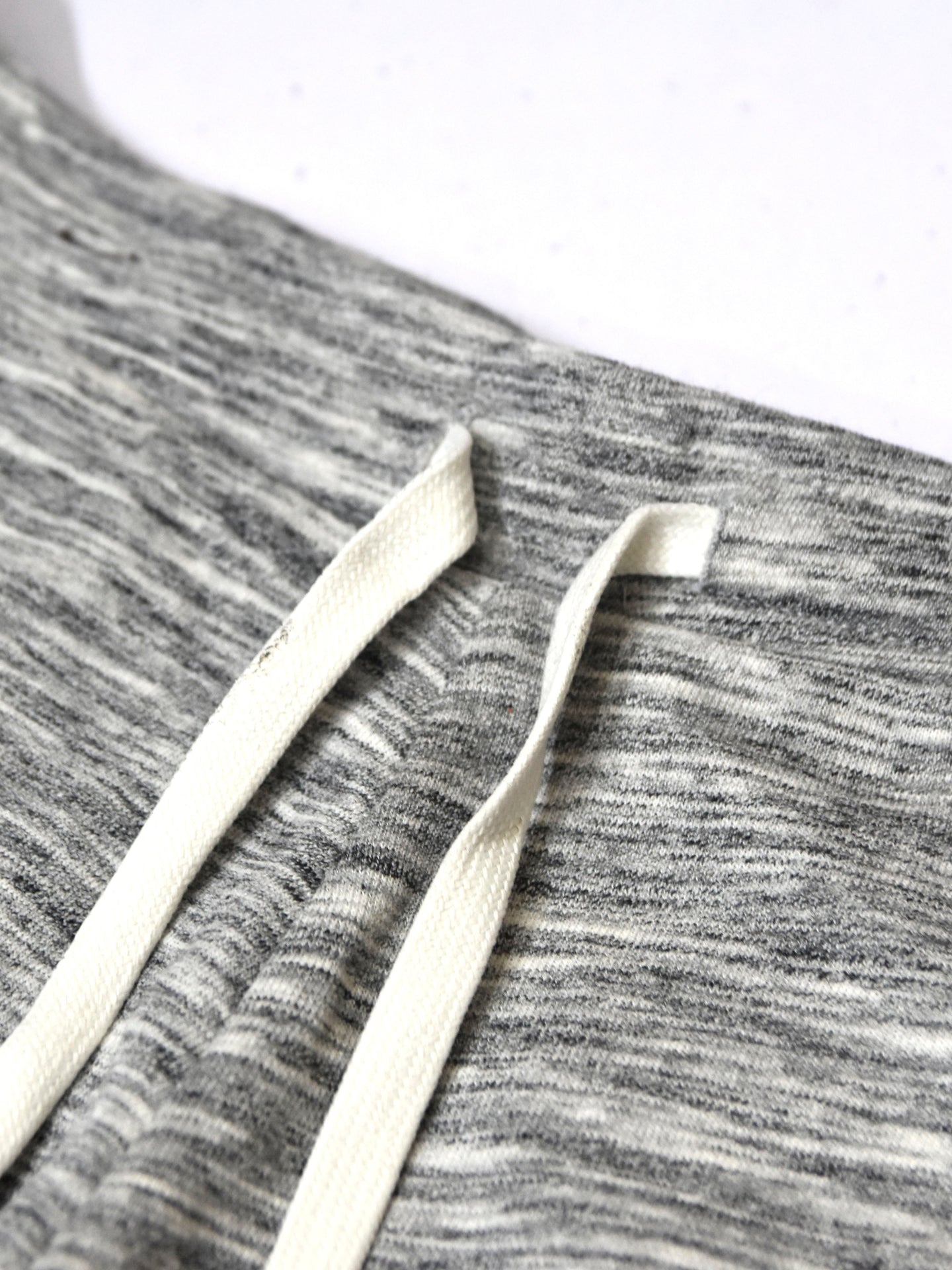 Nyc Polo Terry Fleece Short For Ladies-Off White Melange-SP712