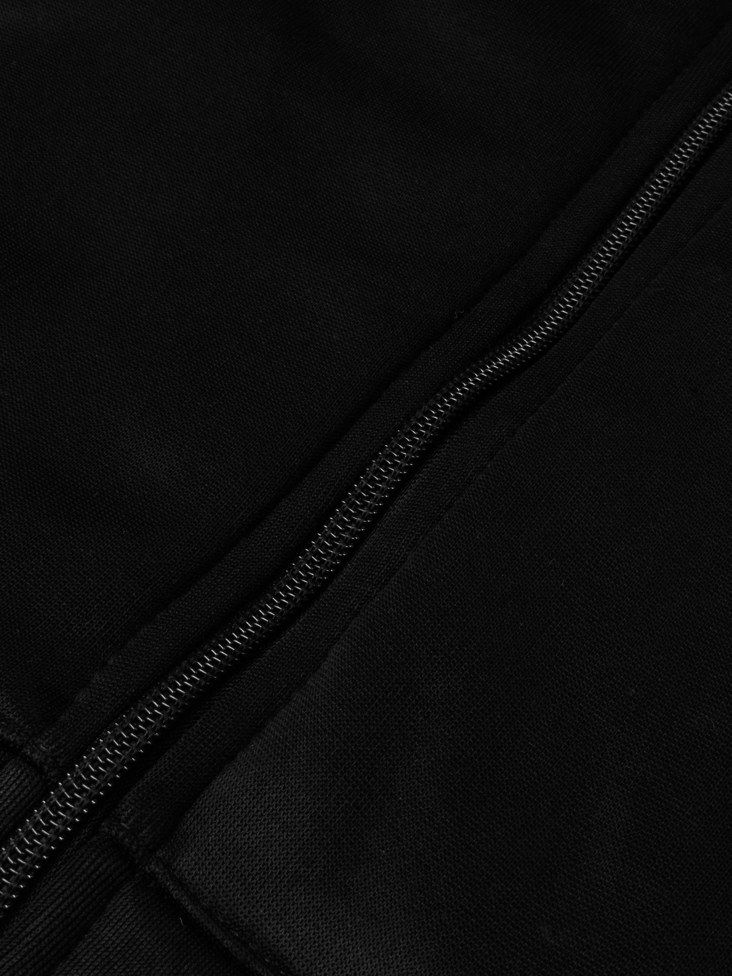 Louis Vicaci Zipper Fur Bomber Jacket For Men-Black-RT1238