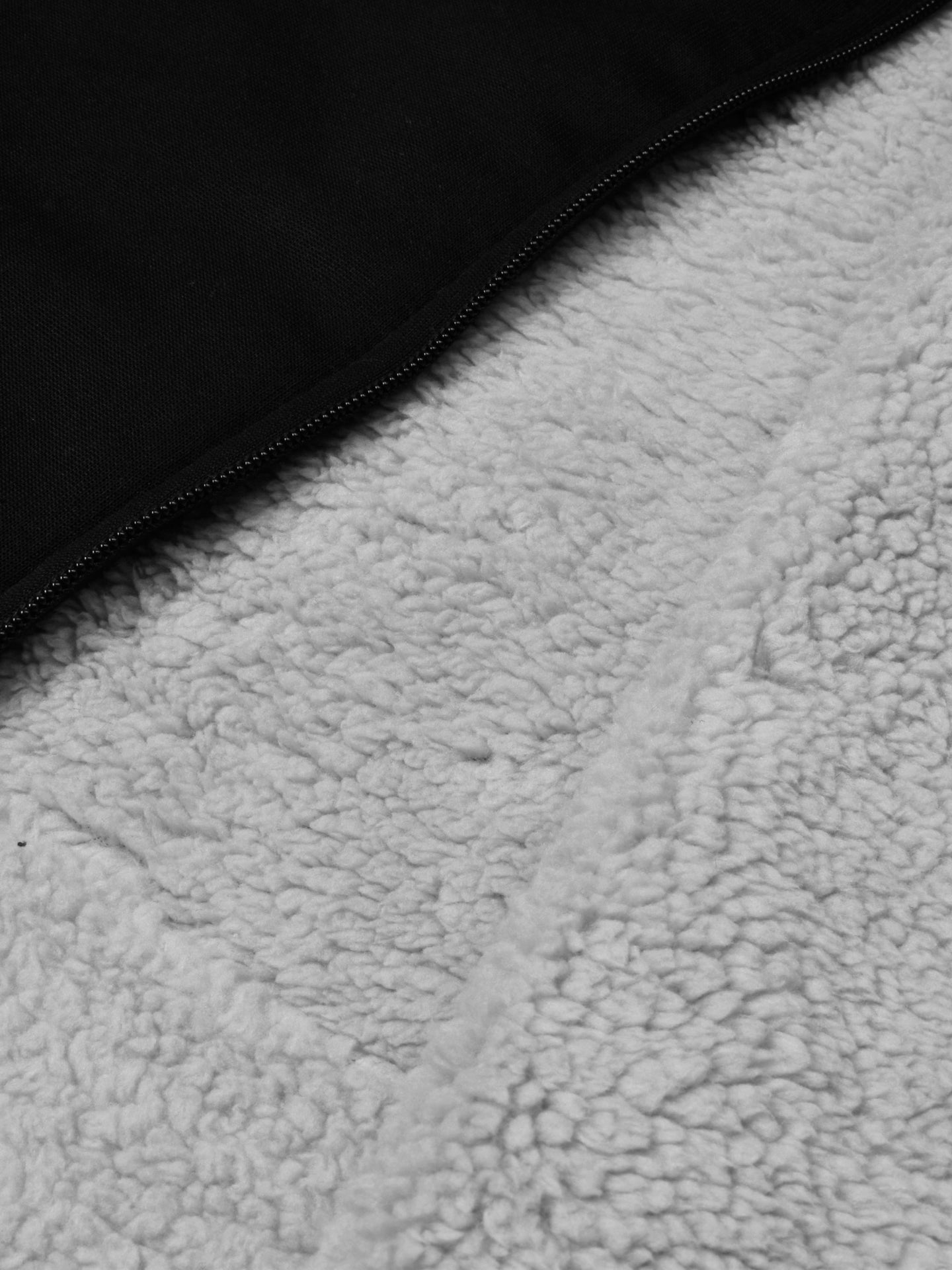 Louis Vicaci Zipper Fur Bomber Jacket For Men-Black-RT1238