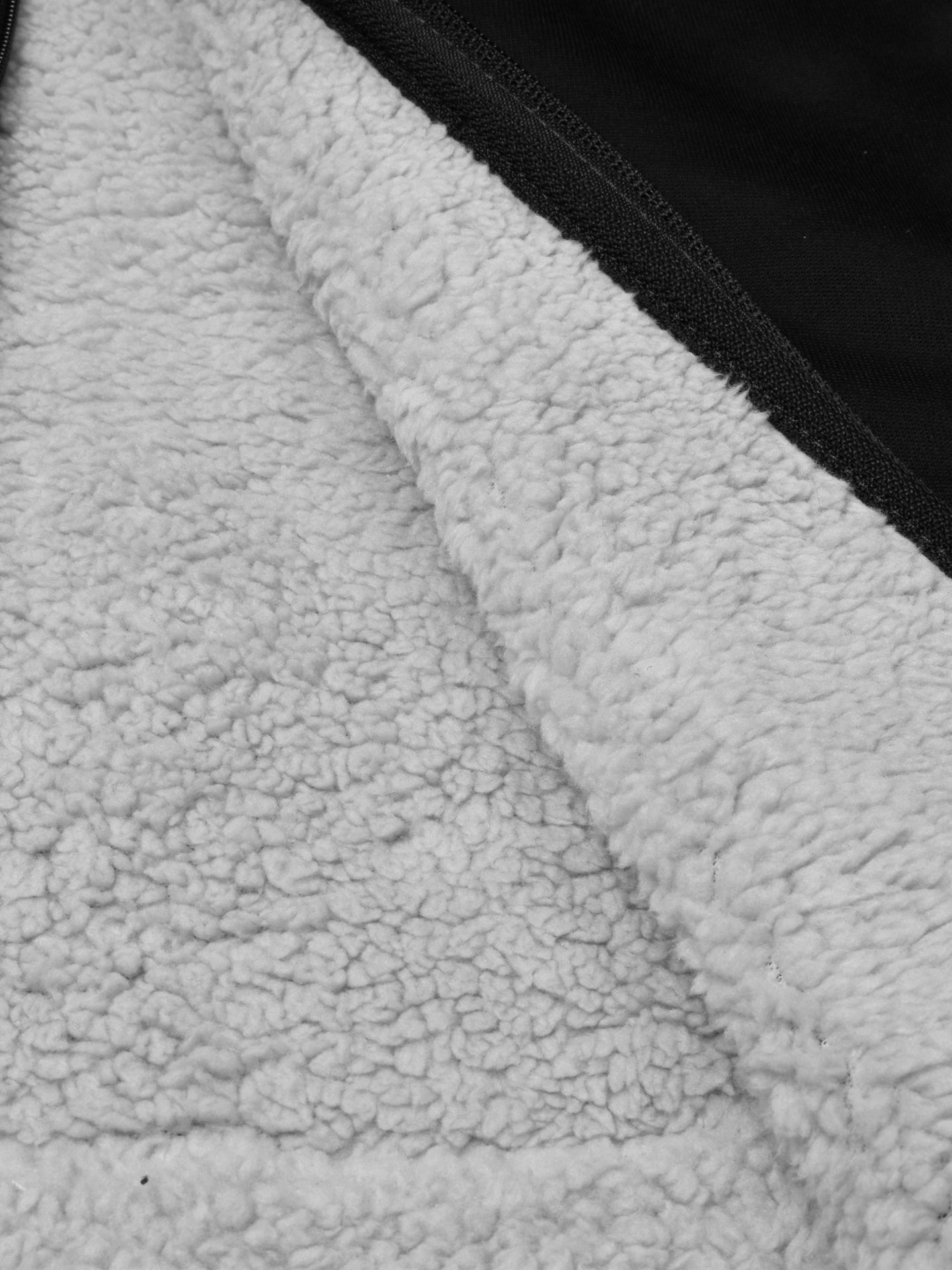 Louis Vicaci Zipper Fur Bomber Jacket For Men-Black-RT1238