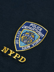 NYPD Crew Neck Single Jersey Tee Shirt For Kids-Dark Navy-SP2194