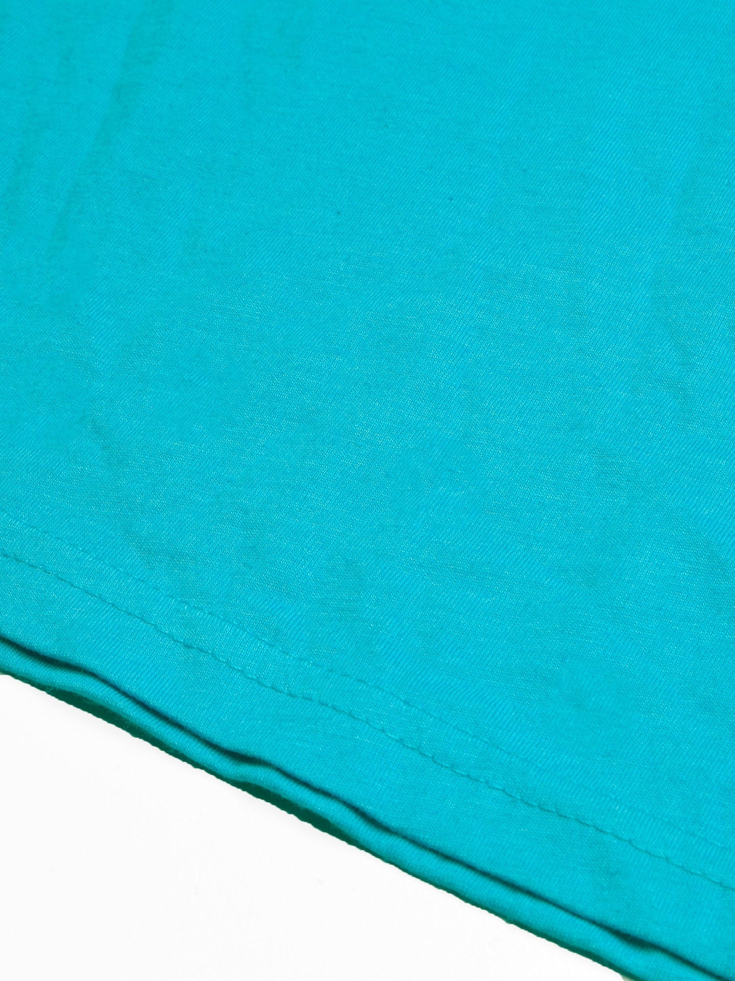 L.A.T Crew Neck Single Jersey Tee Shirt For Kids-Blue Melange-SP2201