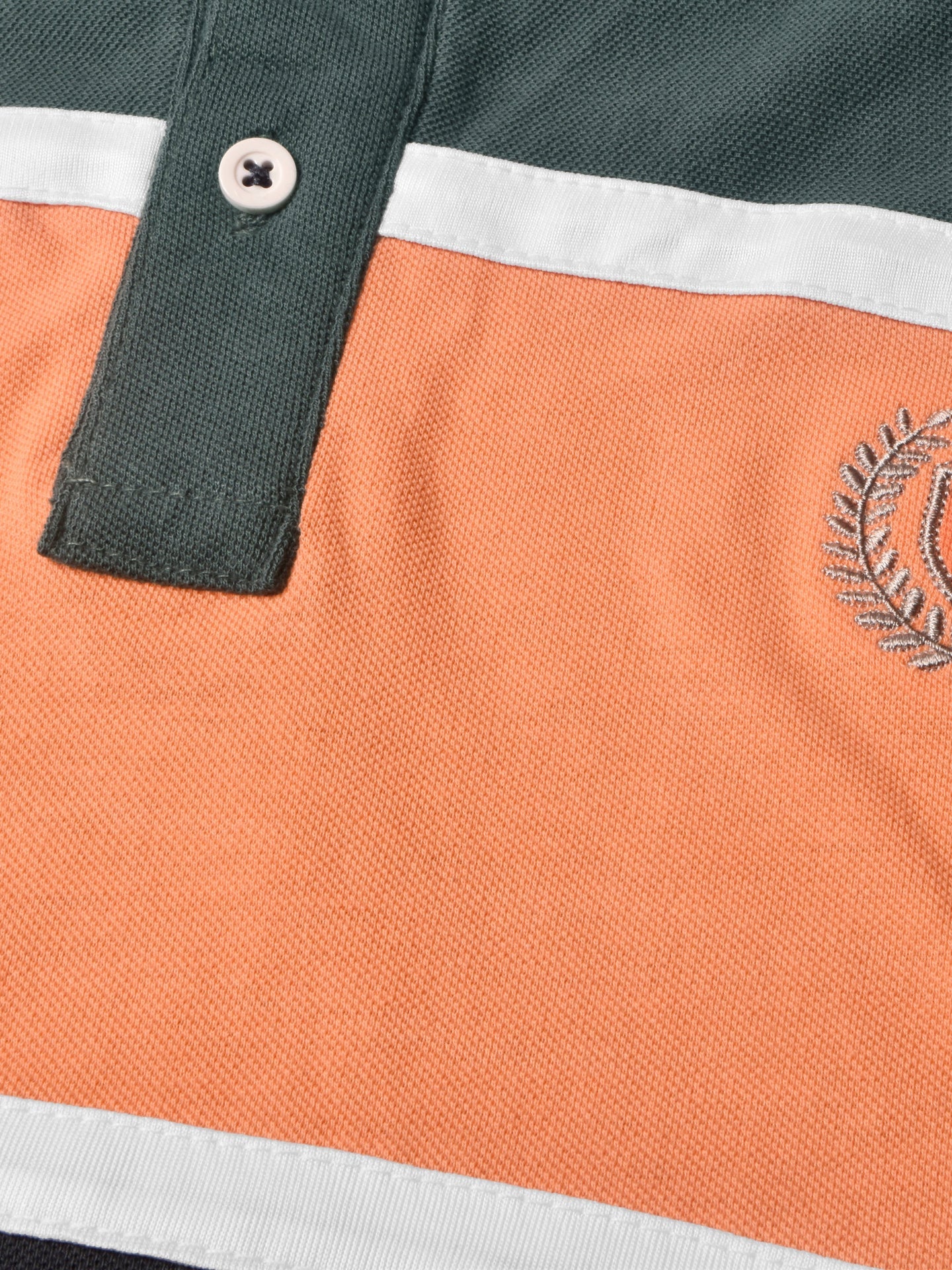 Louis Vicaci P.Q Long Sleeve Henley Shirt For Men-Dark Slate Grey with Orange Panel-SP1739