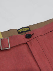 Morfin Slim Fit Cotton Chino Pent For Men-Carrot Red Melange-RT1811