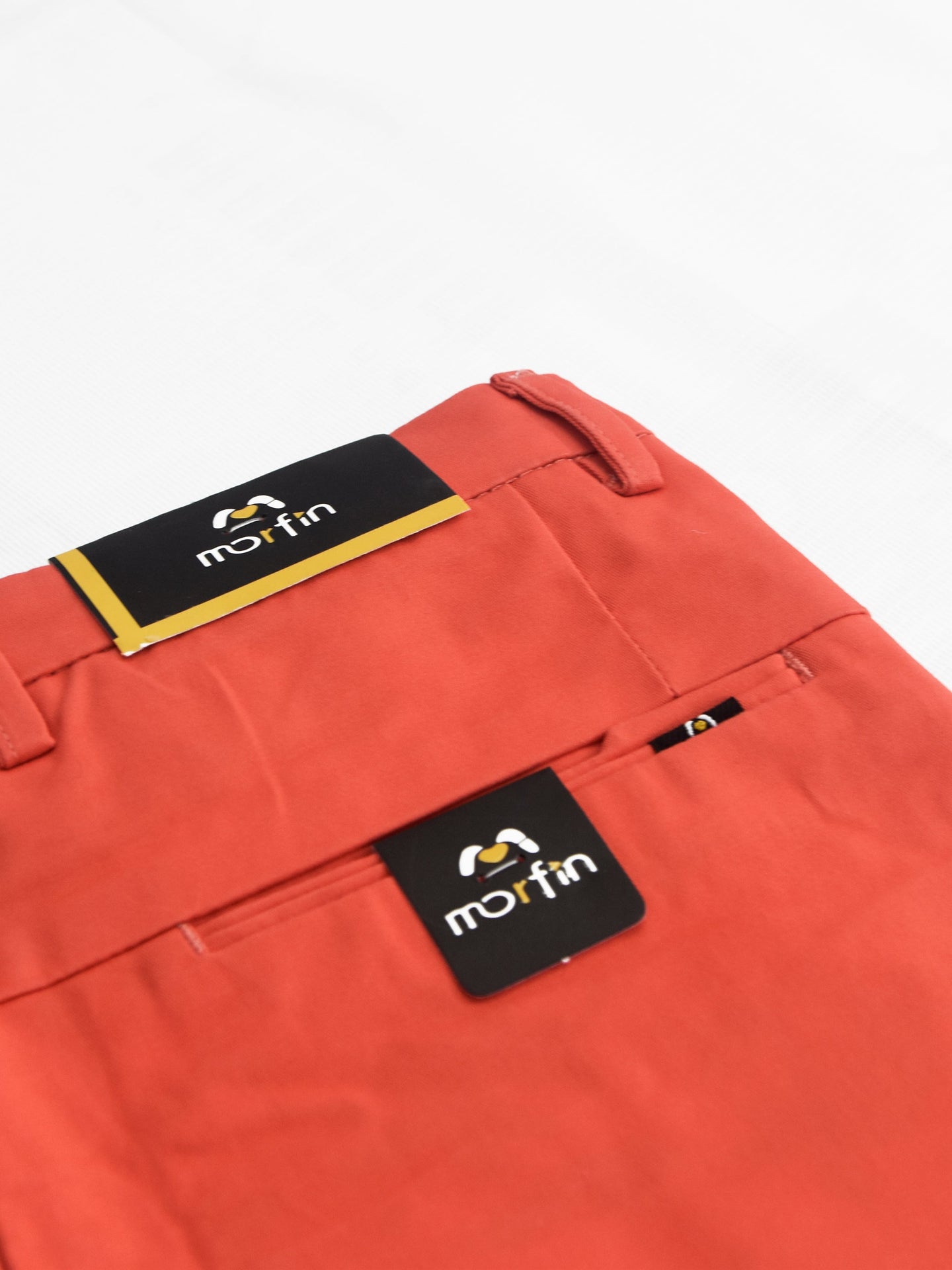 Morfin Slim Fit Cotton Chino Pent For Men-Fruit Punch-RT1810