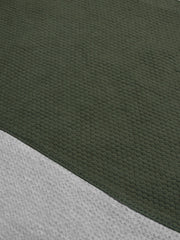 LV Crew Neck Long Sleeve Thermal Tee Shirt For Kids-Off White with Green & Light Grey-SP1717/RT2421