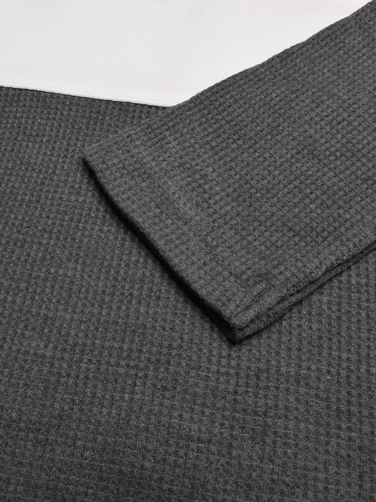 LV Crew Neck Long Sleeve Thermal Tee Shirt For Kids-Red with White & Grey-SP1719/RT2423