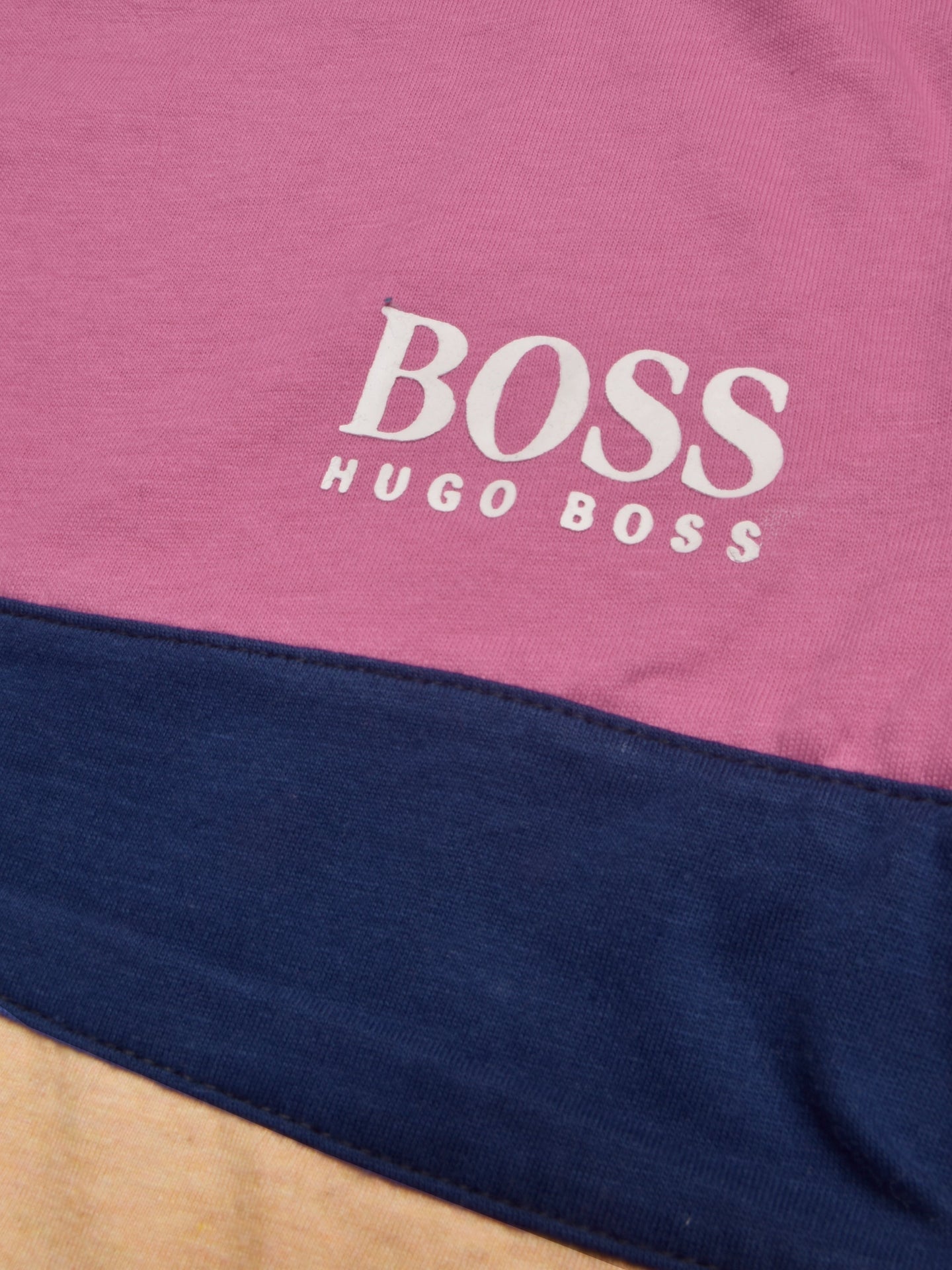 HB Crew Neck Long Sleeve Single Jersey Tee Shirt For Kids-Pink with Stripes-SP1715/RT2419