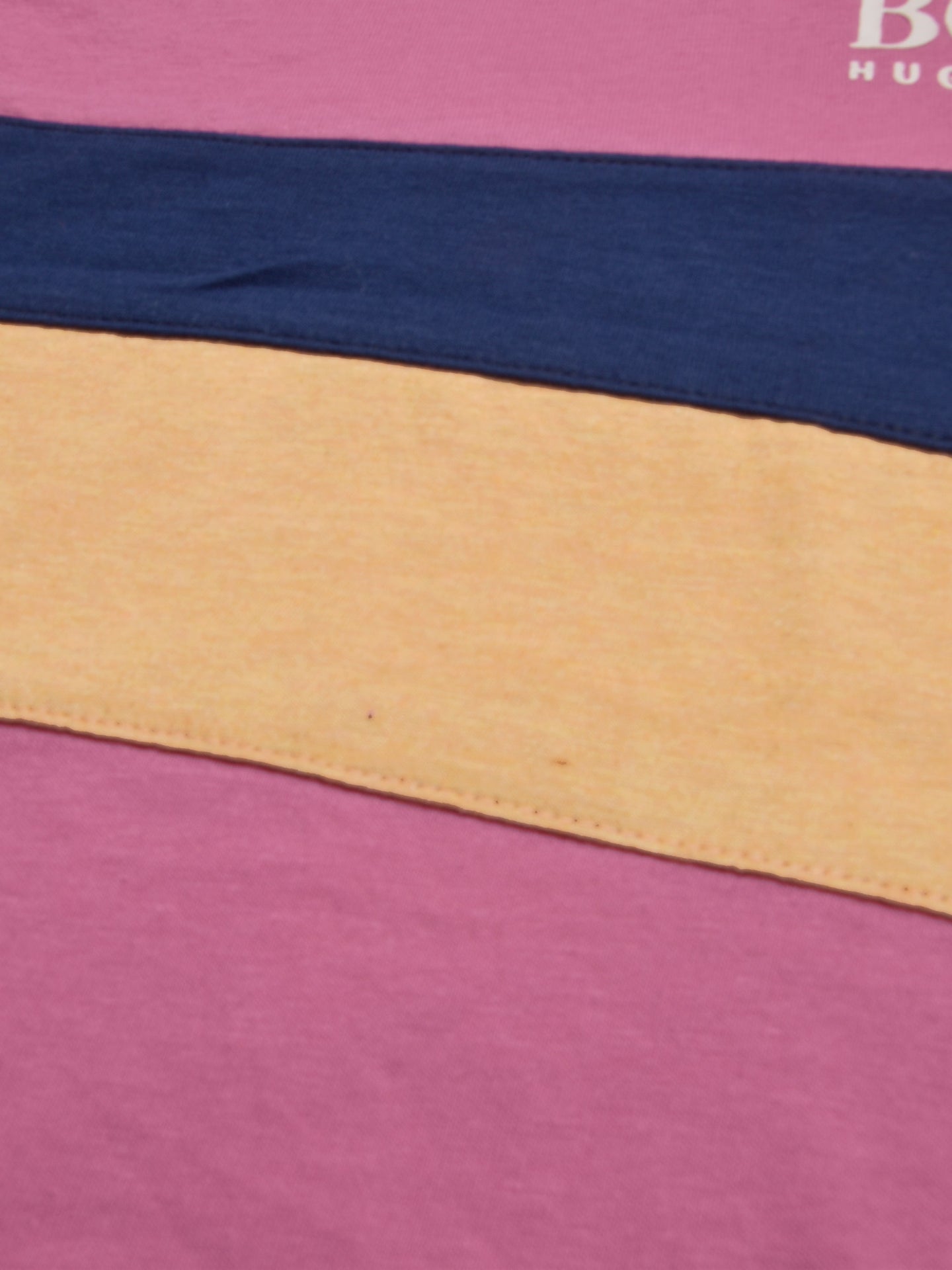 HB Crew Neck Long Sleeve Single Jersey Tee Shirt For Kids-Pink with Stripes-SP1715/RT2419