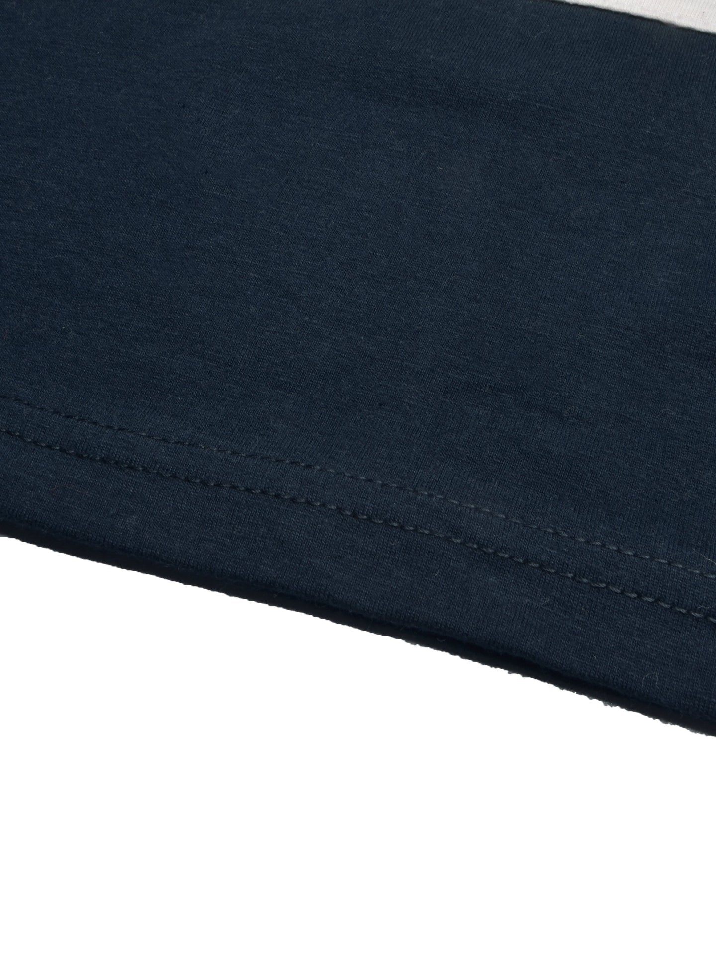 HB Crew Neck Long Sleeve Single Jersey Tee Shirt For Kids-Olive Melange with Off White & Navy-SP1714/RT2418