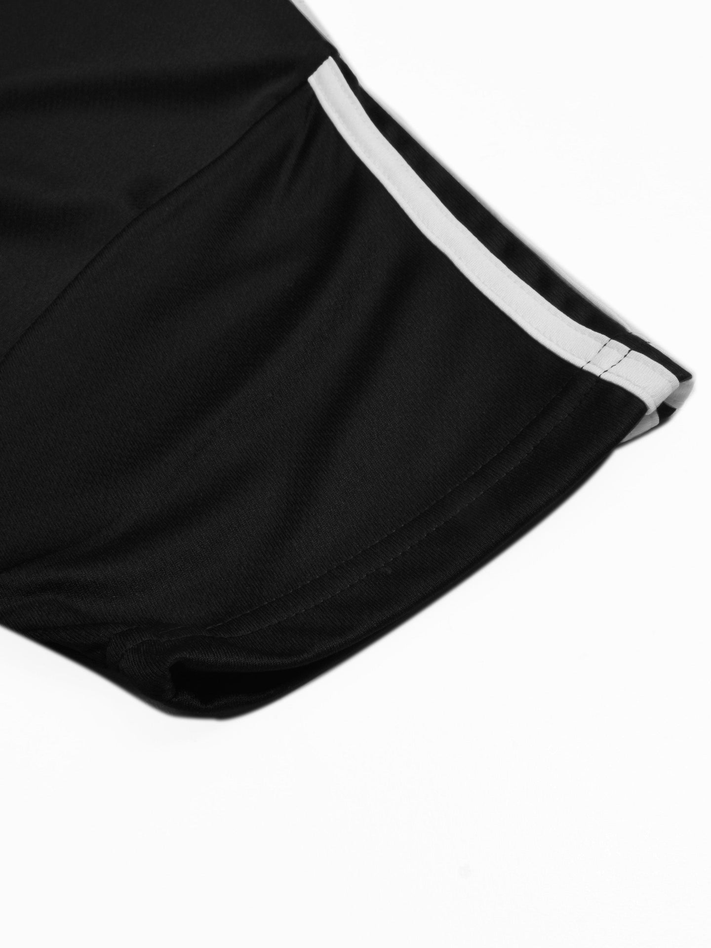 Louis Vicaci Summer Active Wear Tracksuit For Men-Black with white & Red Stripes-SP1953/RT2492