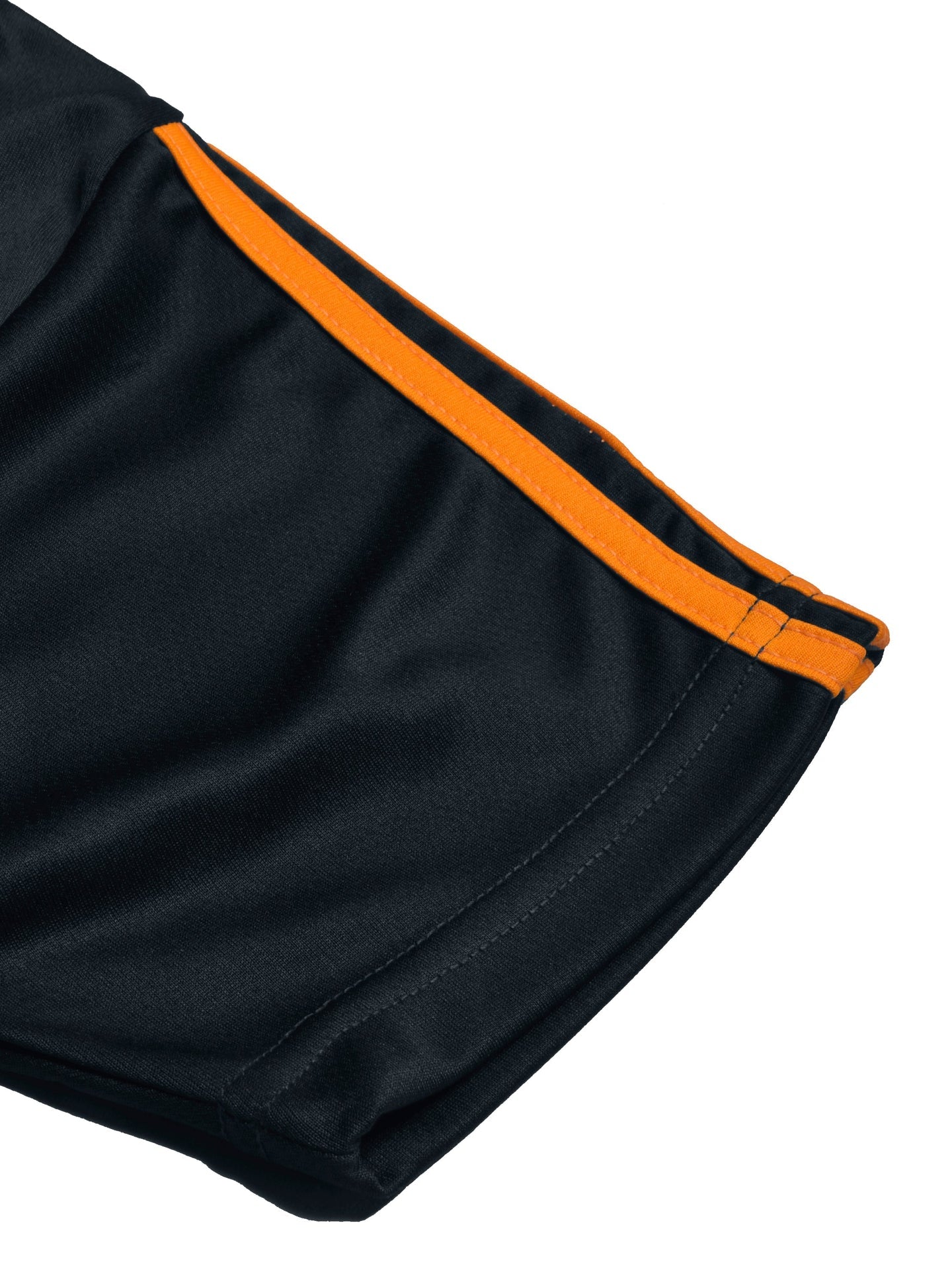 Louis Vicaci Summer Active Wear Tracksuit For Men-Navy with Orange & White Stripes-SP2000/RT2500