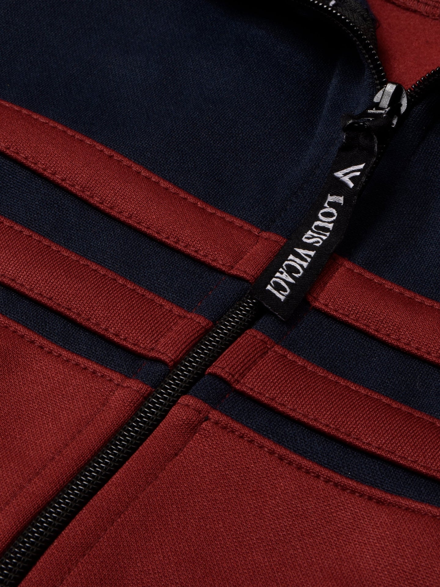 Louis Vicaci Lightning Flash Training Tracksuit For Men-Navy & Maroon-RT1144