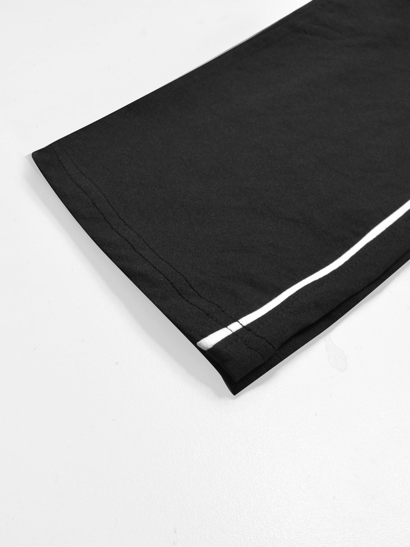 Slazenger Slim Fit Active Wear Trouser For Men-Black with White Piping-RT2513