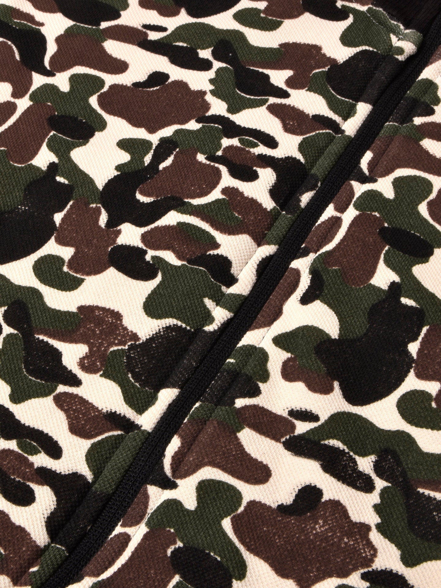 Louis Vicaci Fur Zipper Mock Neck Jacket For Men-Camouflage-SP175/RT2107