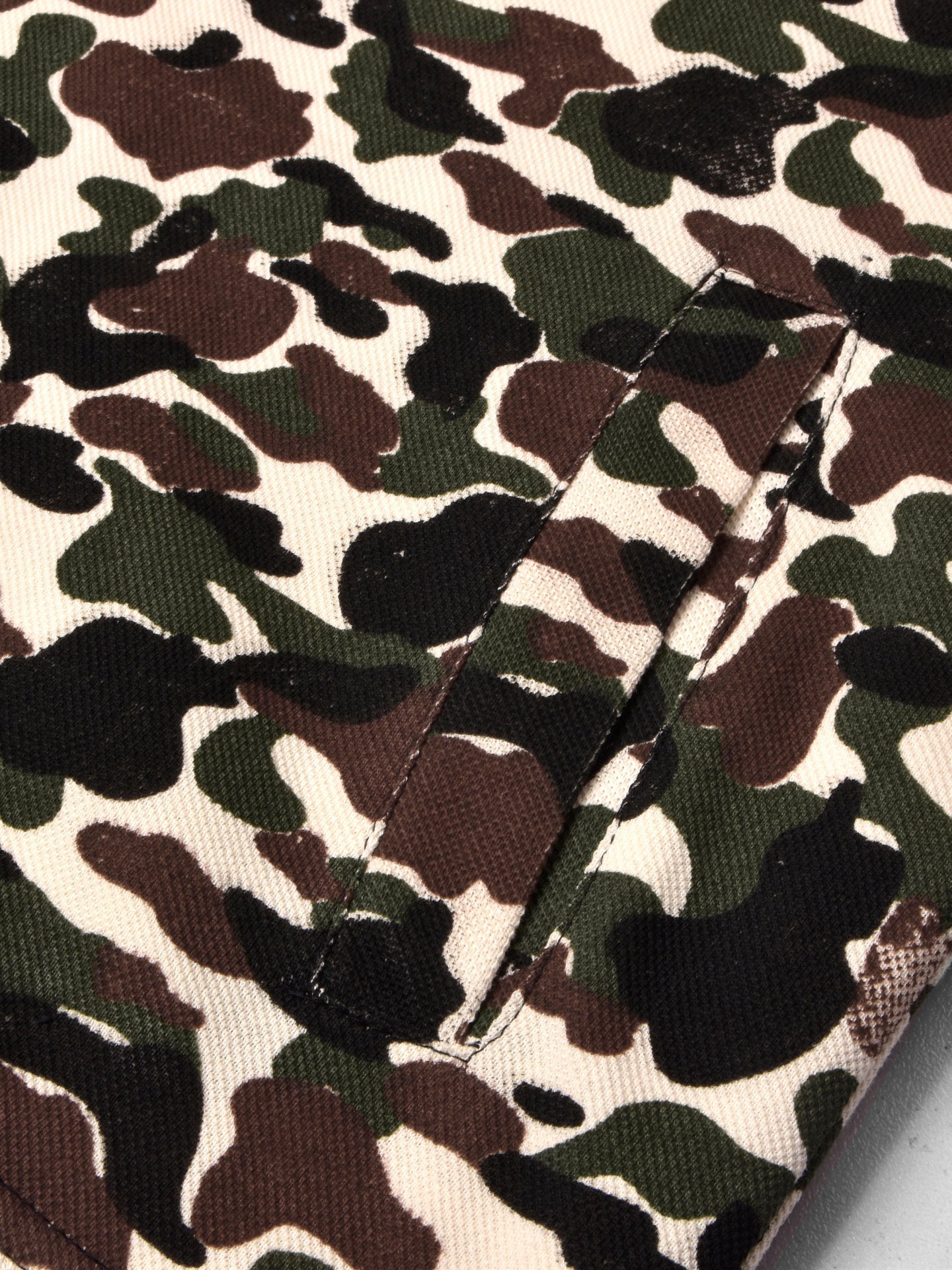 Louis Vicaci Fur Zipper Mock Neck Jacket For Men-Camouflage-SP175/RT2107