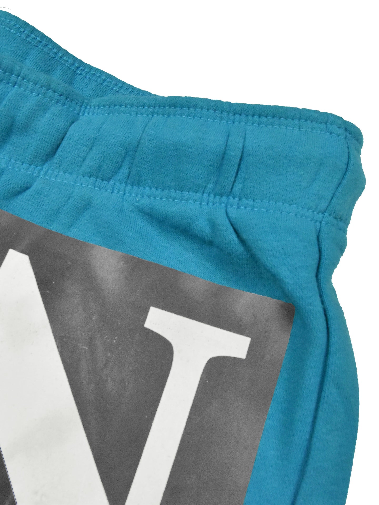 Nyc Polo Fleece Gathering Bottom Capri For Ladies-Sky Blue-SP2006/RT2503