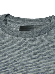 Maxx Crew Neck Long Sleeve Single Jersey Tee Shirt For Kids Grey Melange With Lining SP215