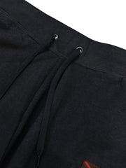 Slazenger Fleece Trouser For Men-Black with Brown Panel-BE2297/BR14120