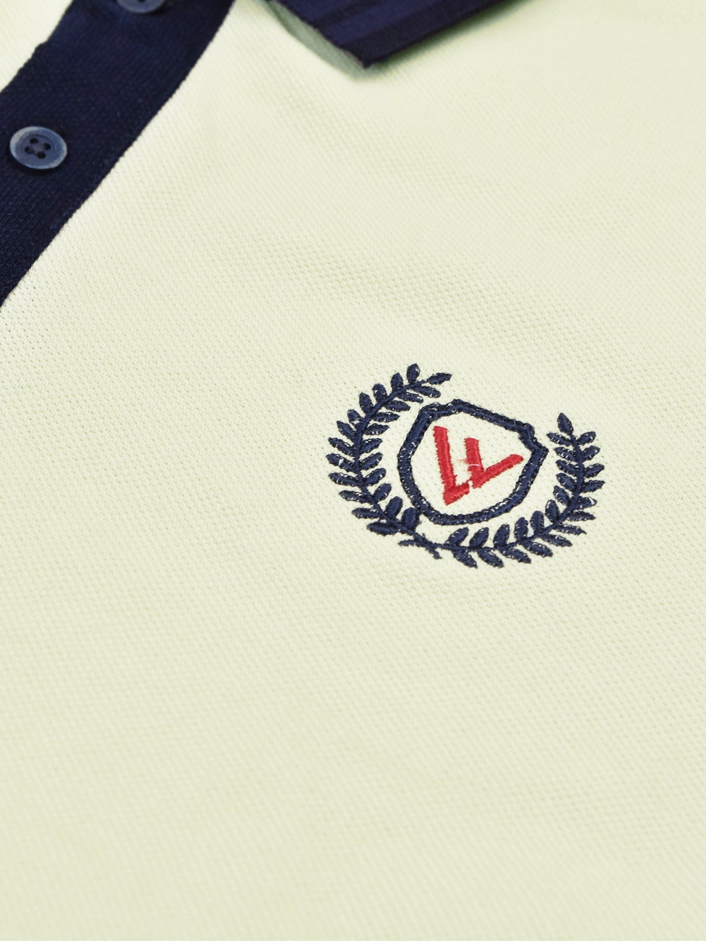LV Summer Polo Shirt For Men-Off White & Dark Navy-SP1571/RT2373