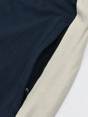 Summer Single Jersey Slim Fit Trouser For Men-Navy With Skin Pannel-SP122