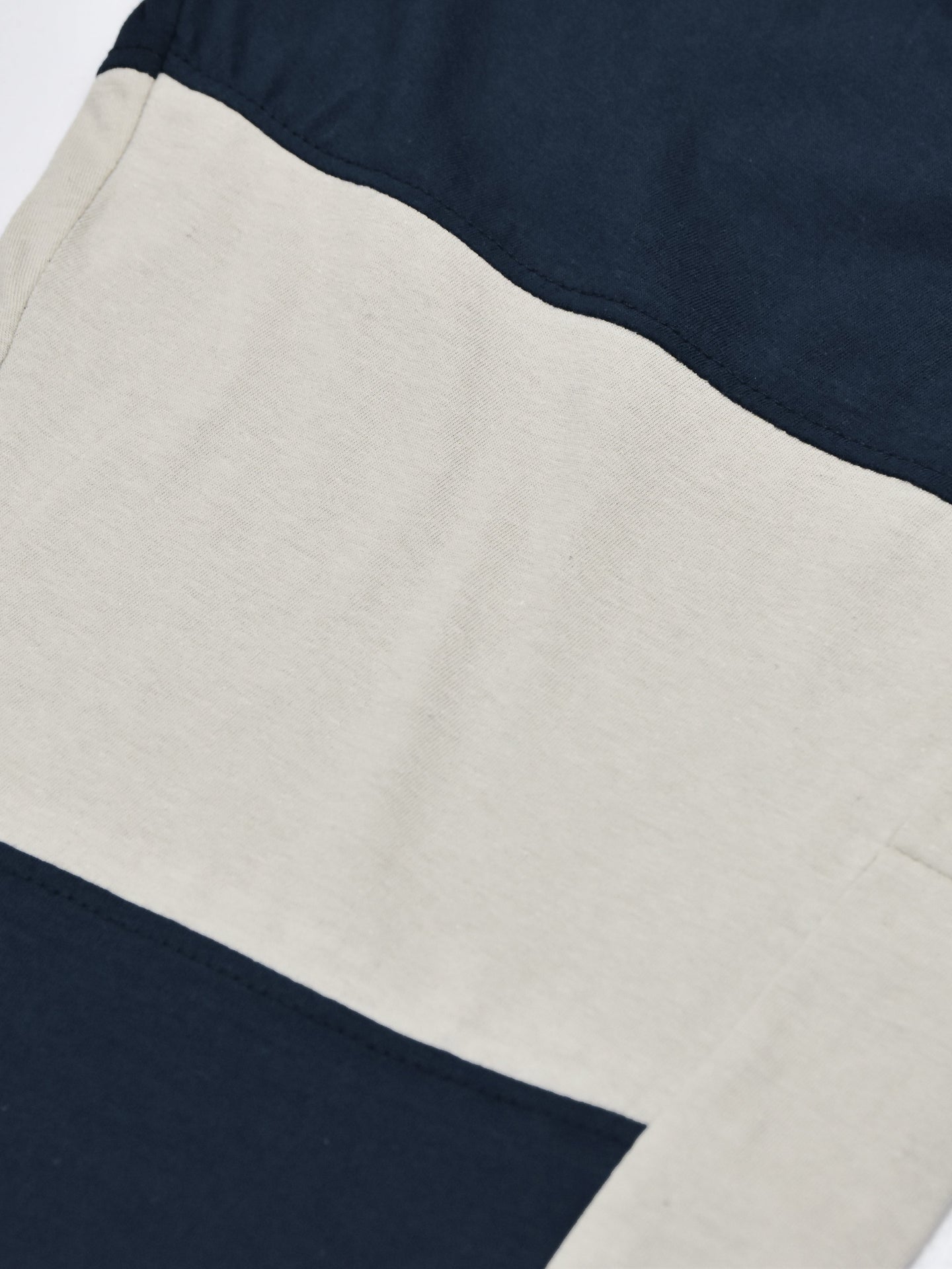 Summer Single Jersey Slim Fit Trouser For Men-Navy With Skin Pannel-SP122