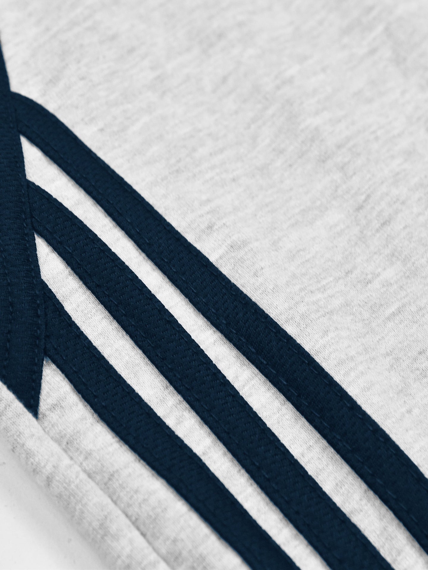 Summer Jersey Terry Slim Fit Short For Kids-Grey Melange with Navy Stripes-RT2474