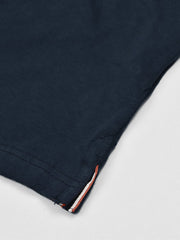 NXT Summer Polo Shirt For Men-Dark Navy With Light Yellow Strip-SP1442/RT2330