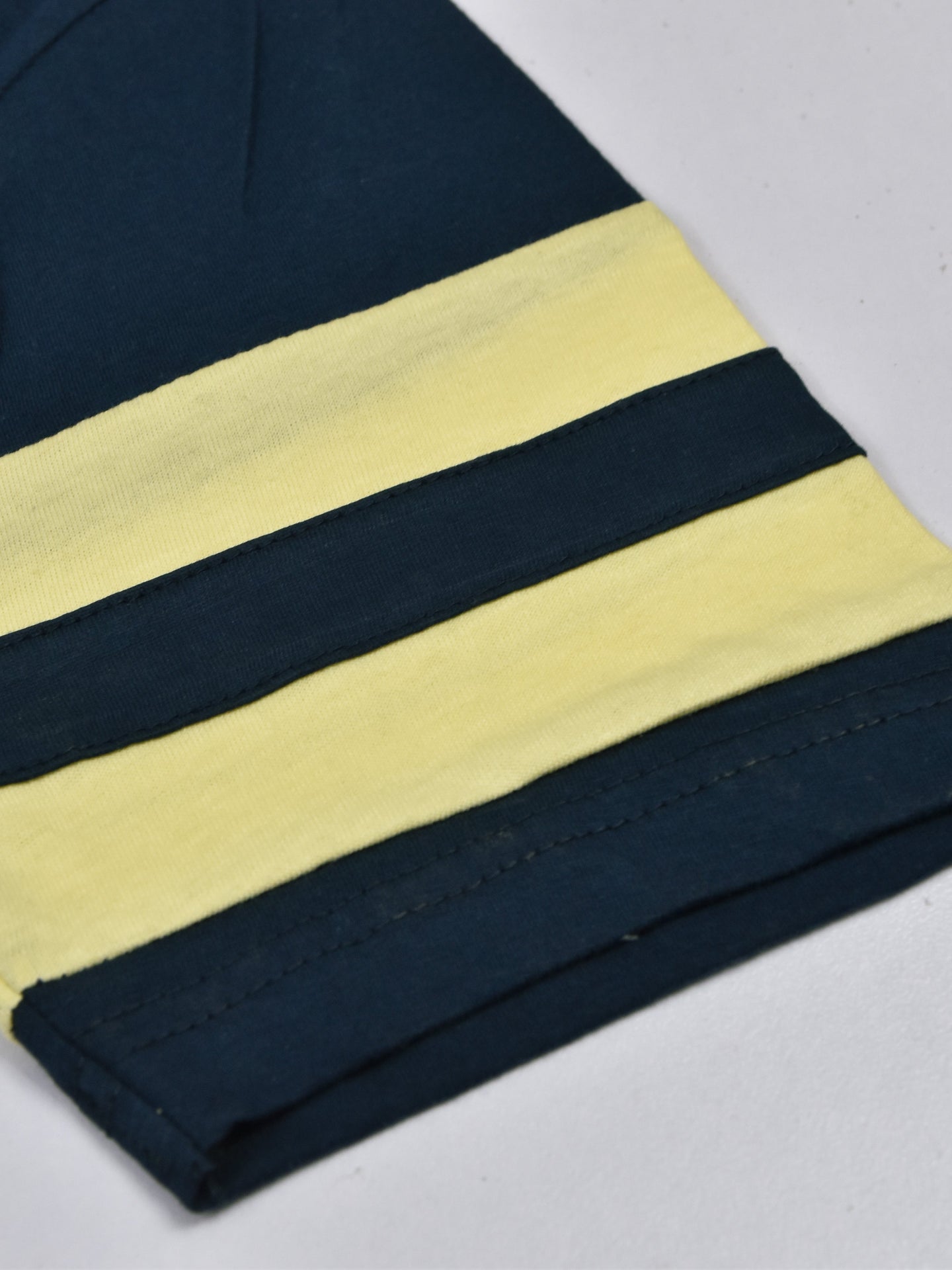 NXT Summer Polo Shirt For Men-Dark Navy With Light Yellow Strip-SP1442/RT2330