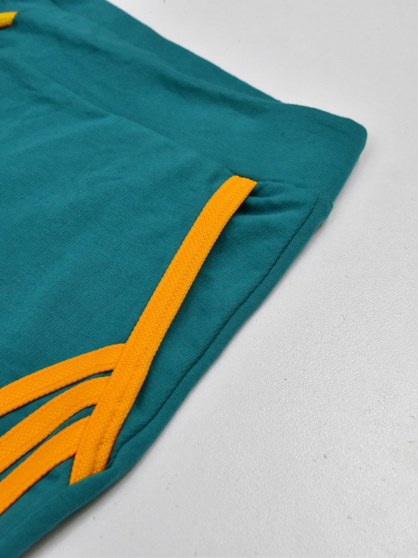 Summer Jersey Terry Slim Fit Bermuda Short For Men-Dark Cyan with Stripes-SP1807/RT2439