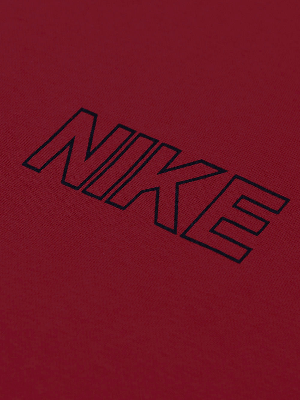 NK Fleece Funky Style Sweatshirt For Men-Dark Red with Black-BE2334