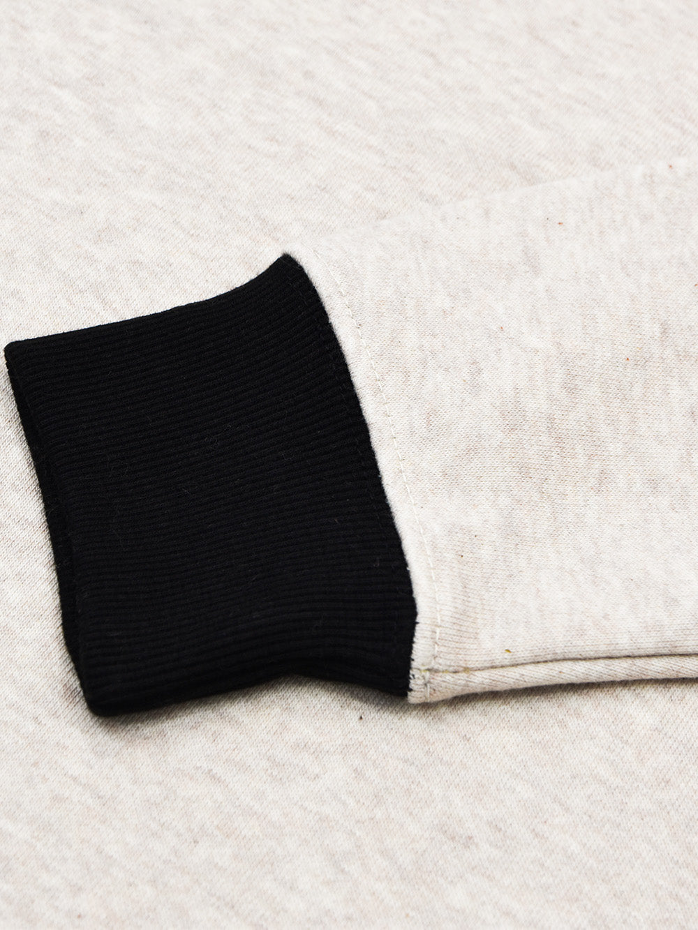 GA Fleece Funky Style Sweatshirt For Men-Light Pink Melange with Black-BE2363