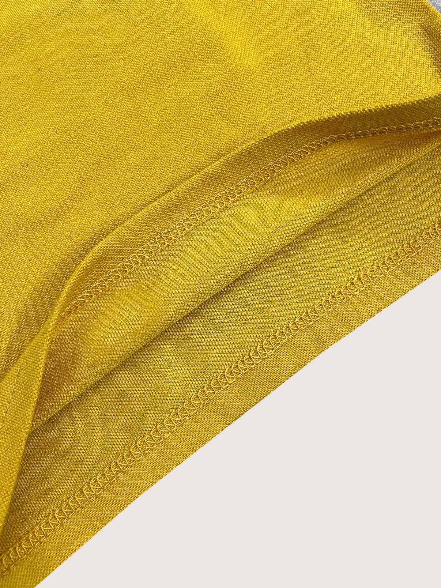 USPA Half Sleeve P.Q Polo Shirt For Kids-Black & Yellow-RT1932