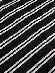 LV Crew Neck Long Sleeve Thermal Tee Shirt For Kids-Black & White Lining-BE974/BR13221