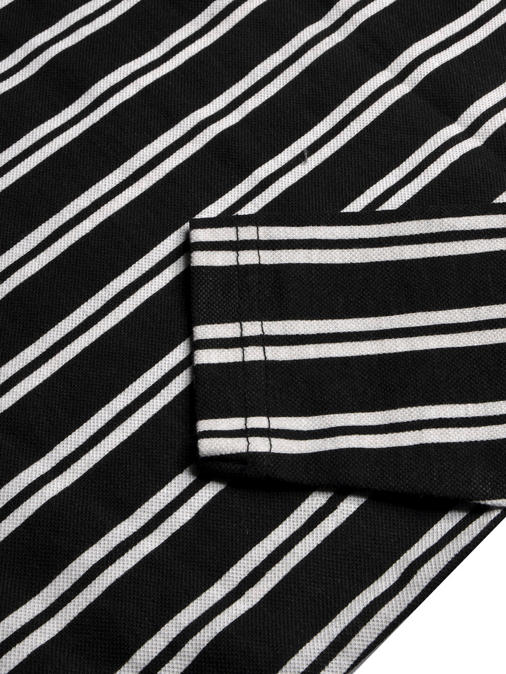 LV Crew Neck Long Sleeve Thermal Tee Shirt For Kids-Black & White Lining-BE974/BR13221