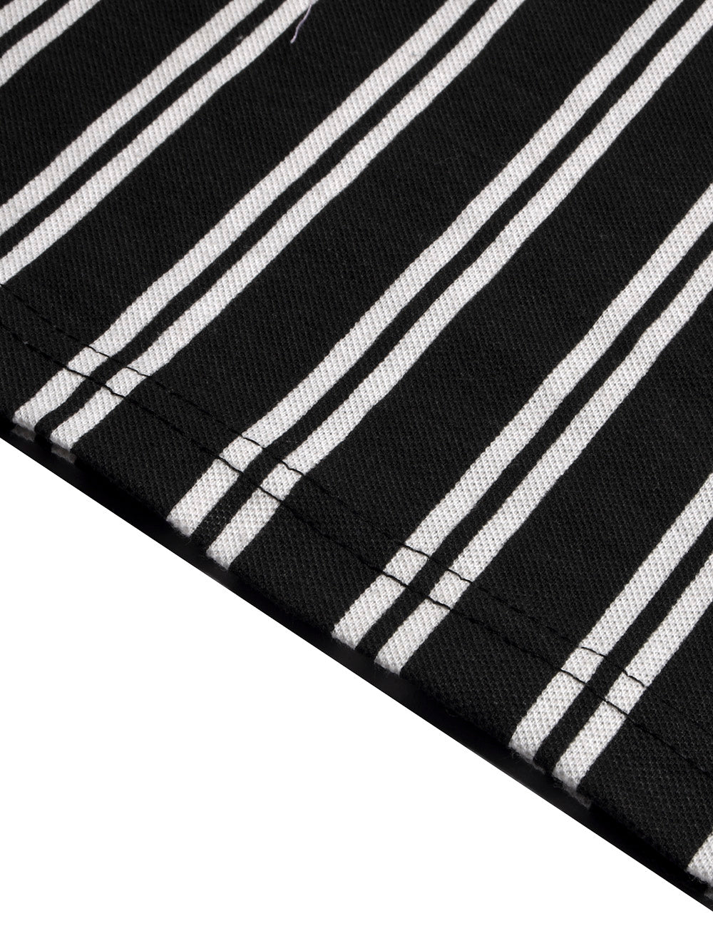 LV Crew Neck Long Sleeve Thermal Tee Shirt For Kids-Black & White Lining-BE974/BR13221