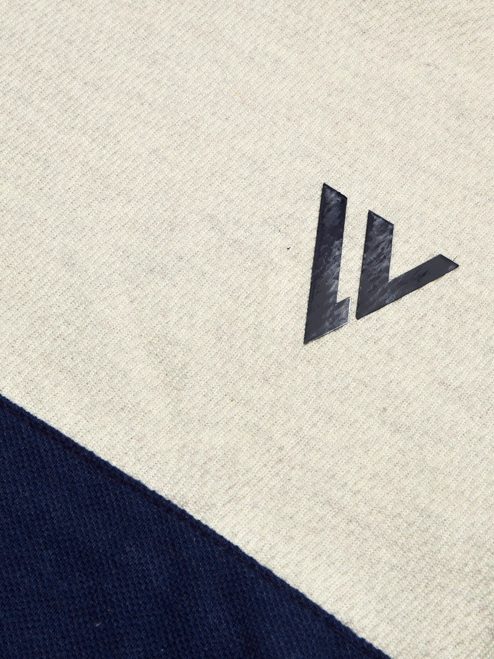 LV Crew Neck Long Sleeve Thermal Tee Shirt For Kids-Off White with Blue & Brown-BE969/BR13216