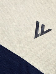 LV Crew Neck Long Sleeve Thermal Tee Shirt For Kids-Off White with Blue & Brown-BE969/BR13216