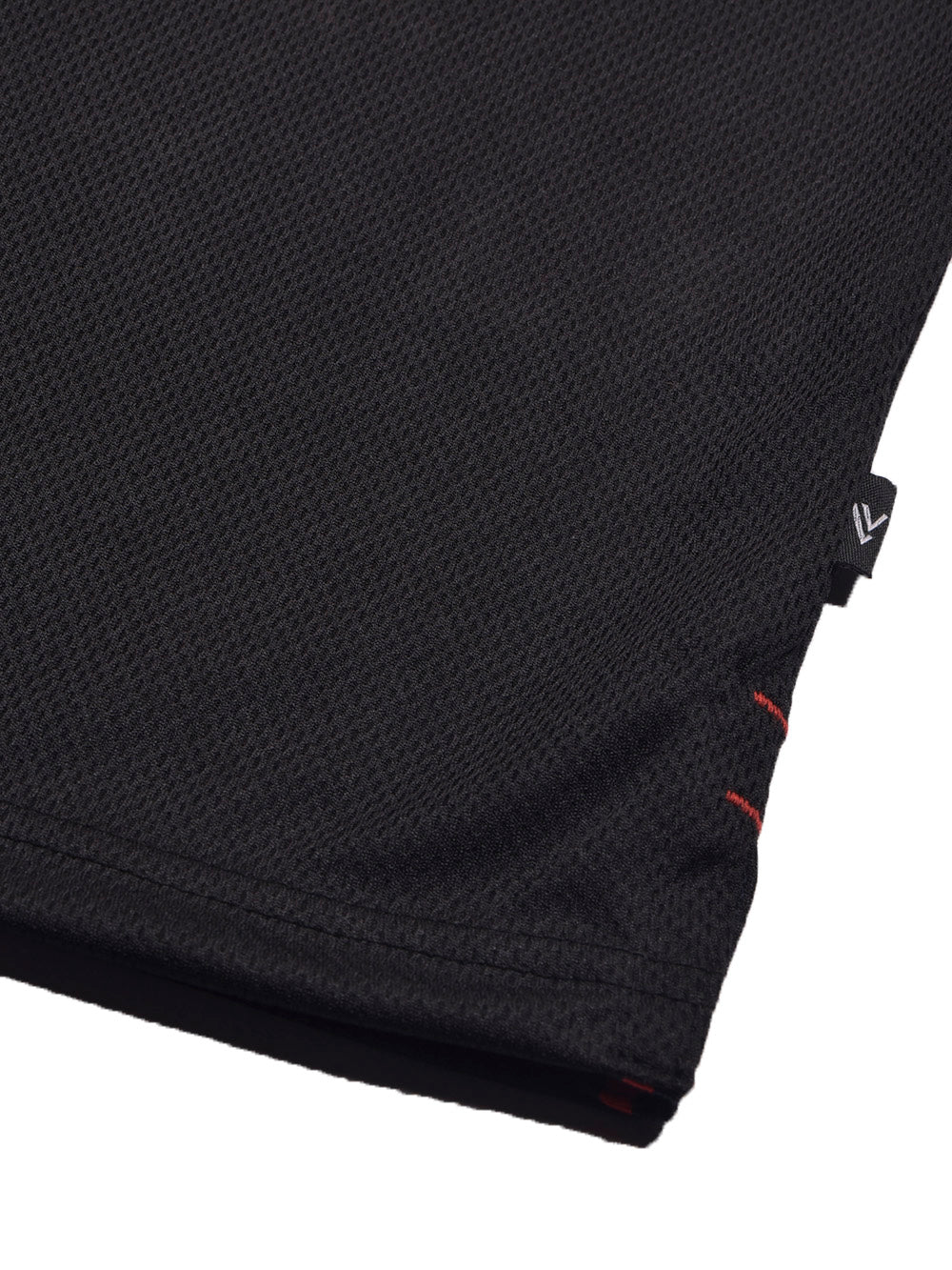 LV Summer Dry Fit Polo Shirt For Men-Black with Red & Blue Panels-BE1344/BR13586