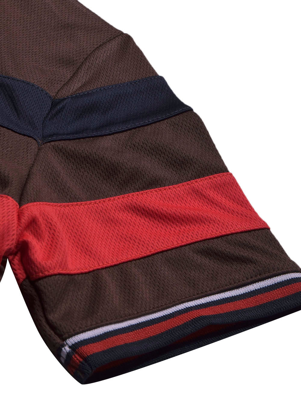 LV Summer Dry Fit Polo Shirt For Men-Dark Brown with Stripe-BE1648/BR13878