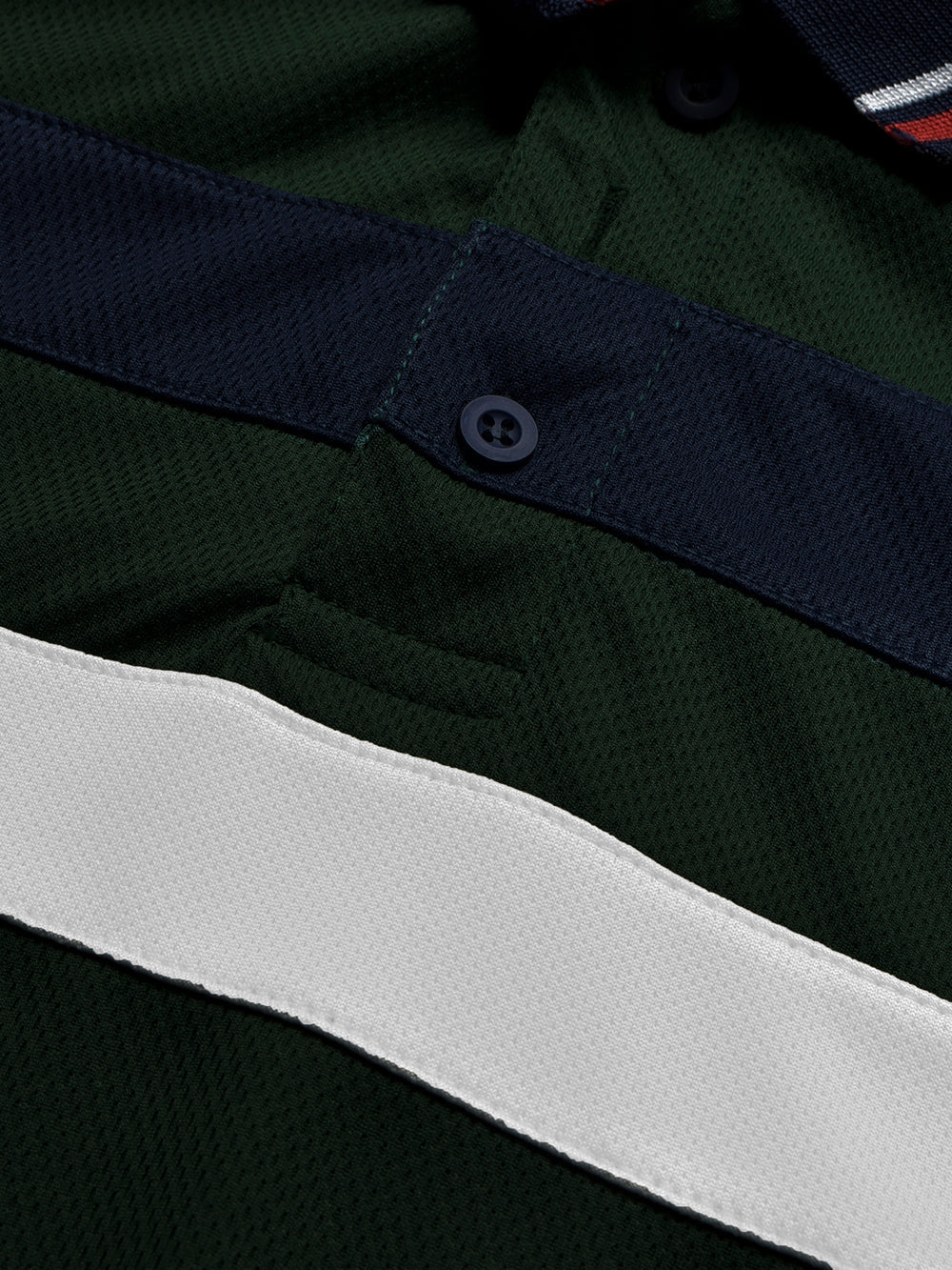 LV Summer Dry Fit Polo Shirt For Men-Dark Green with Stripe-BE1563/BR13779