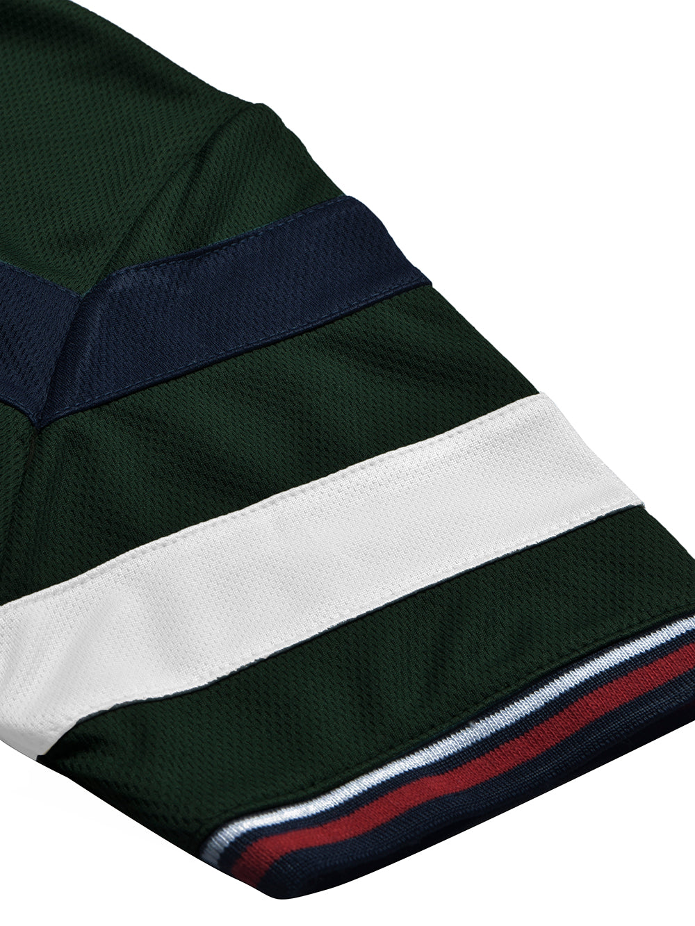 LV Summer Dry Fit Polo Shirt For Men-Dark Green with Stripe-BE1563/BR13779
