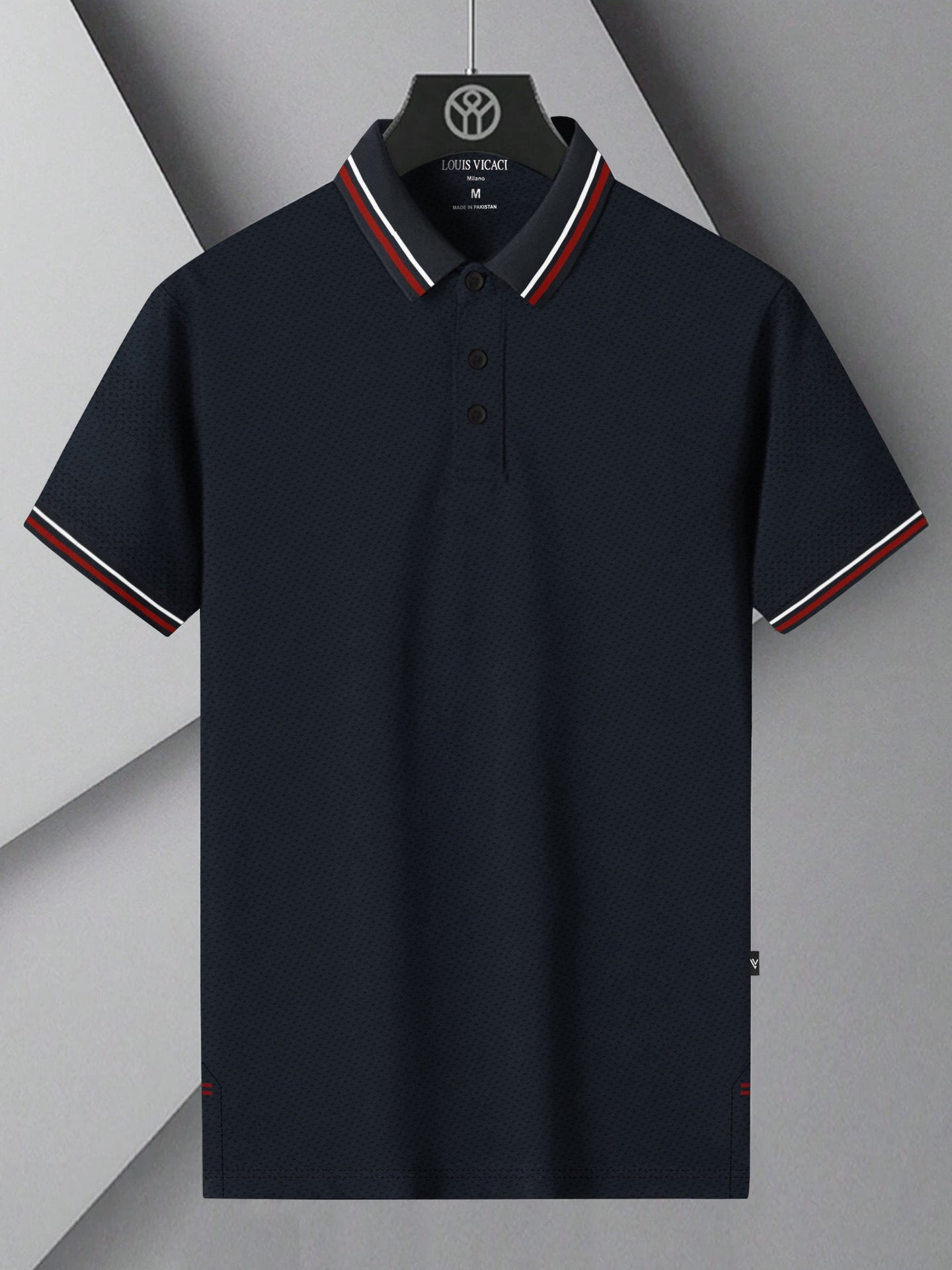 LV Summer Dry Fit Polo Shirt For Men-Dark Navy-BE1312/BR13557