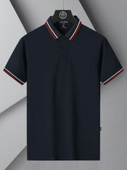 LV Summer Dry Fit Polo Shirt For Men-Dark Navy-BE1312/BR13557