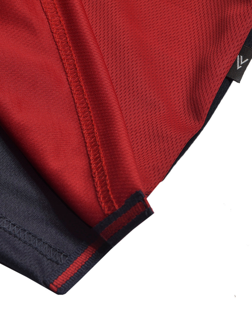 LV Summer Dry Fit Polo Shirt For Men-Dark Navy with Red & White, Blue Panels-BE1311/BR13556